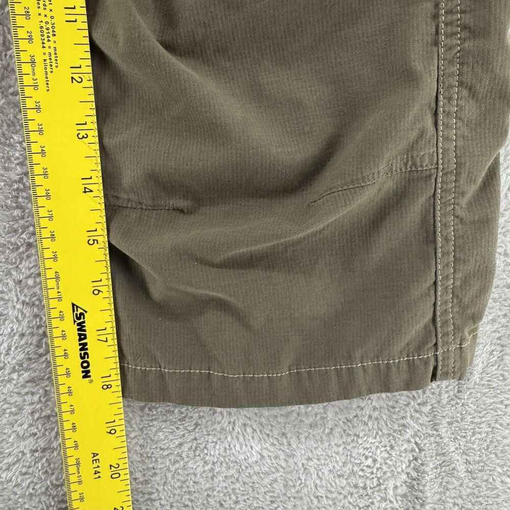 Y2K Kuhl Crop Pants Women 2 Green Pockets Drawstring Low Rise Embroidered - Picture 11 of 16